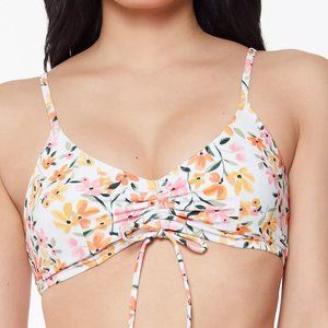 Jessica Simpson Summer Dreaming Ruched Binkini Top